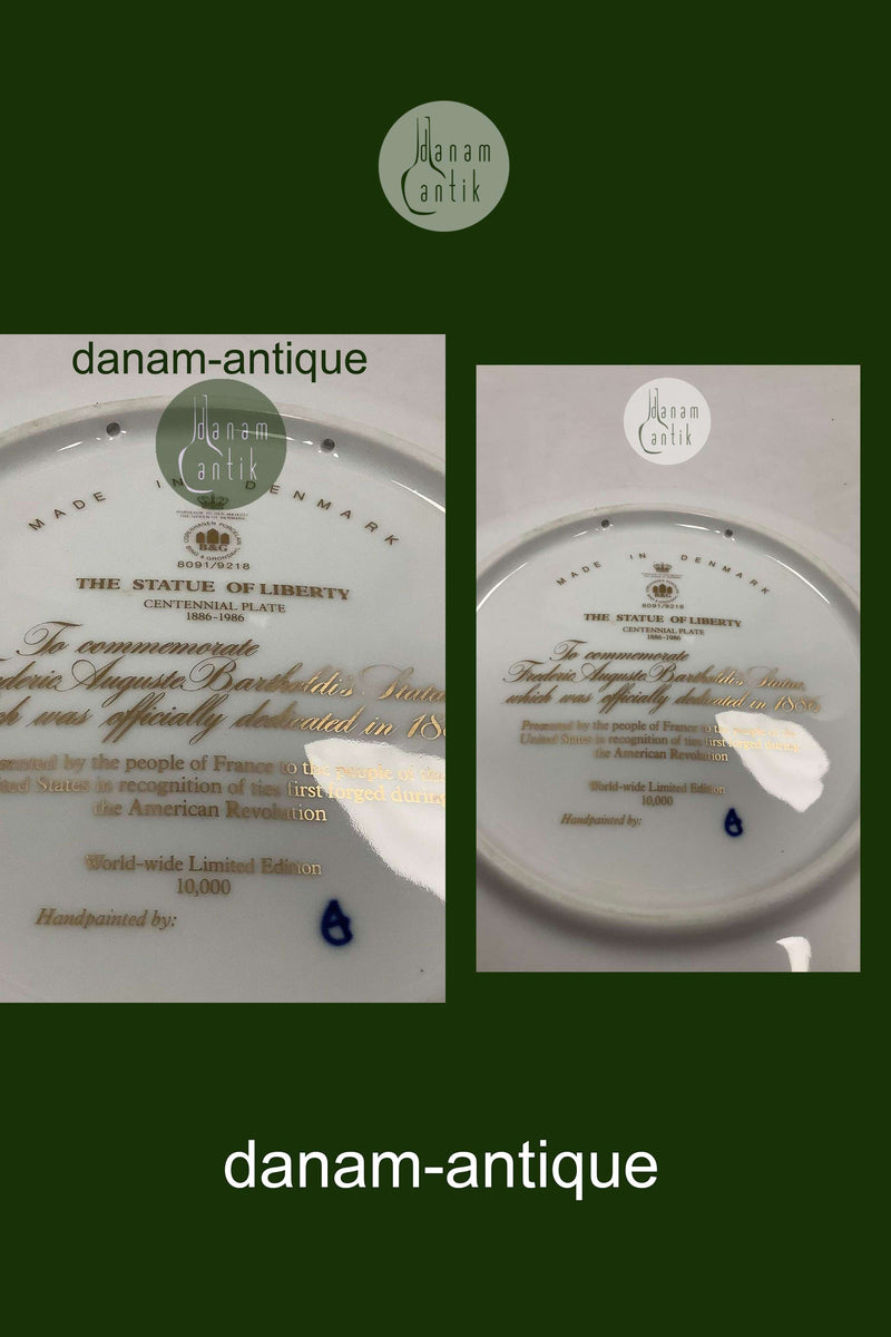 Bing og Grøndahl Frihedsgudinden 1886 - 1986 Platte