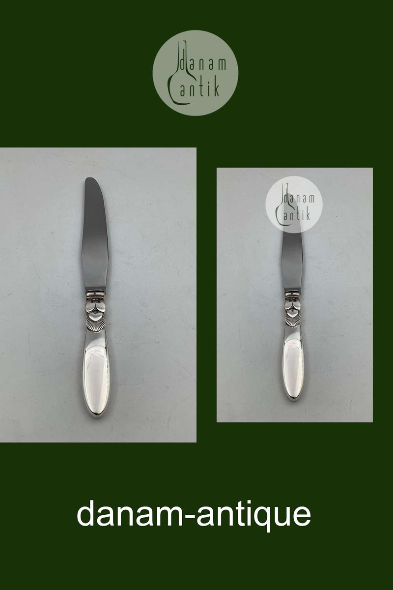 Georg Jensen Sterling Sølv Kaktus Frokost Kniv