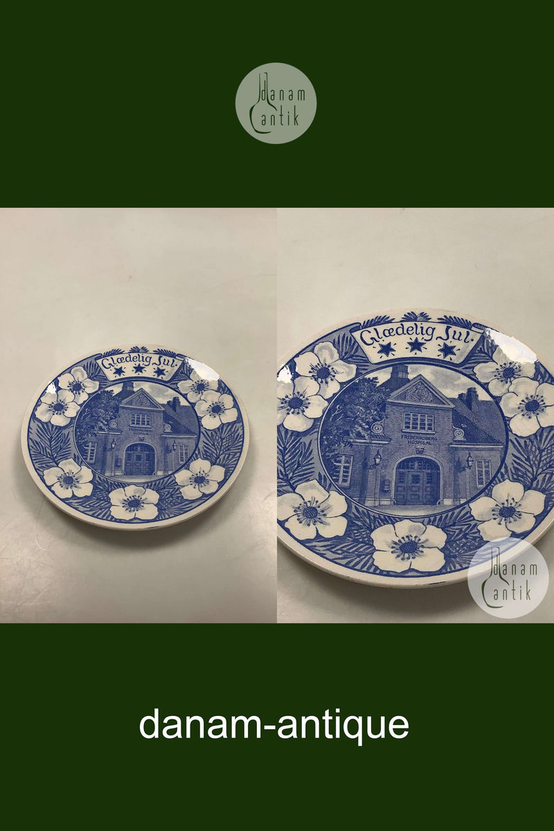 Aluminia Juleplatte Glædelig Jul Frederiksberghospitalet