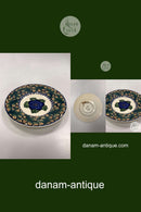 Aluminia Vægplatte med Blå Blomst No. 346/352