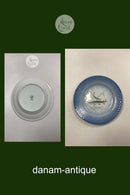 Bing og Grøndahl Blå Tone Fisketallerken Motiv 4 Gedde No. 716