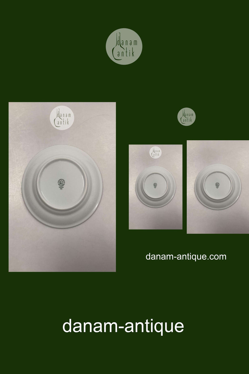 Bing og Grøndahl Blå Tone Hotel med logo Frokosttallerken No. 712