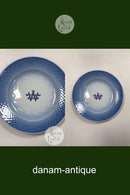 Bing og Grøndahl Blå Tone Hotel med logo Middagstallerken No. 716