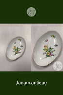 Bing og Grøndahl Saksisk Blomst, Hvid Oval Skål No. 39