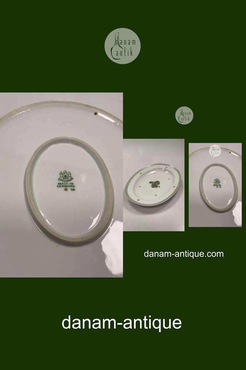 Bing og Grøndahl Hasselnød Ovalt Fad No 16