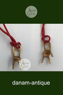 Georg Jensen Forgyldt Messing Cafe Stol Vedhæng No. 5217