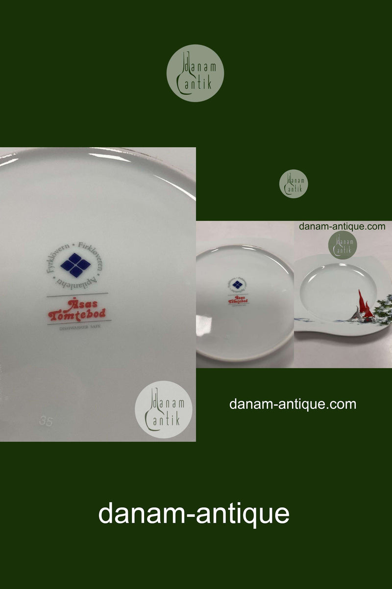 Åsas Tomtebod Stel Firkløveren Frokosttallerken