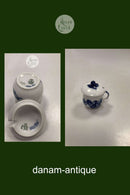 Royal Copenhagen Blå Blomst Flettet Sennepskrukke No 8211