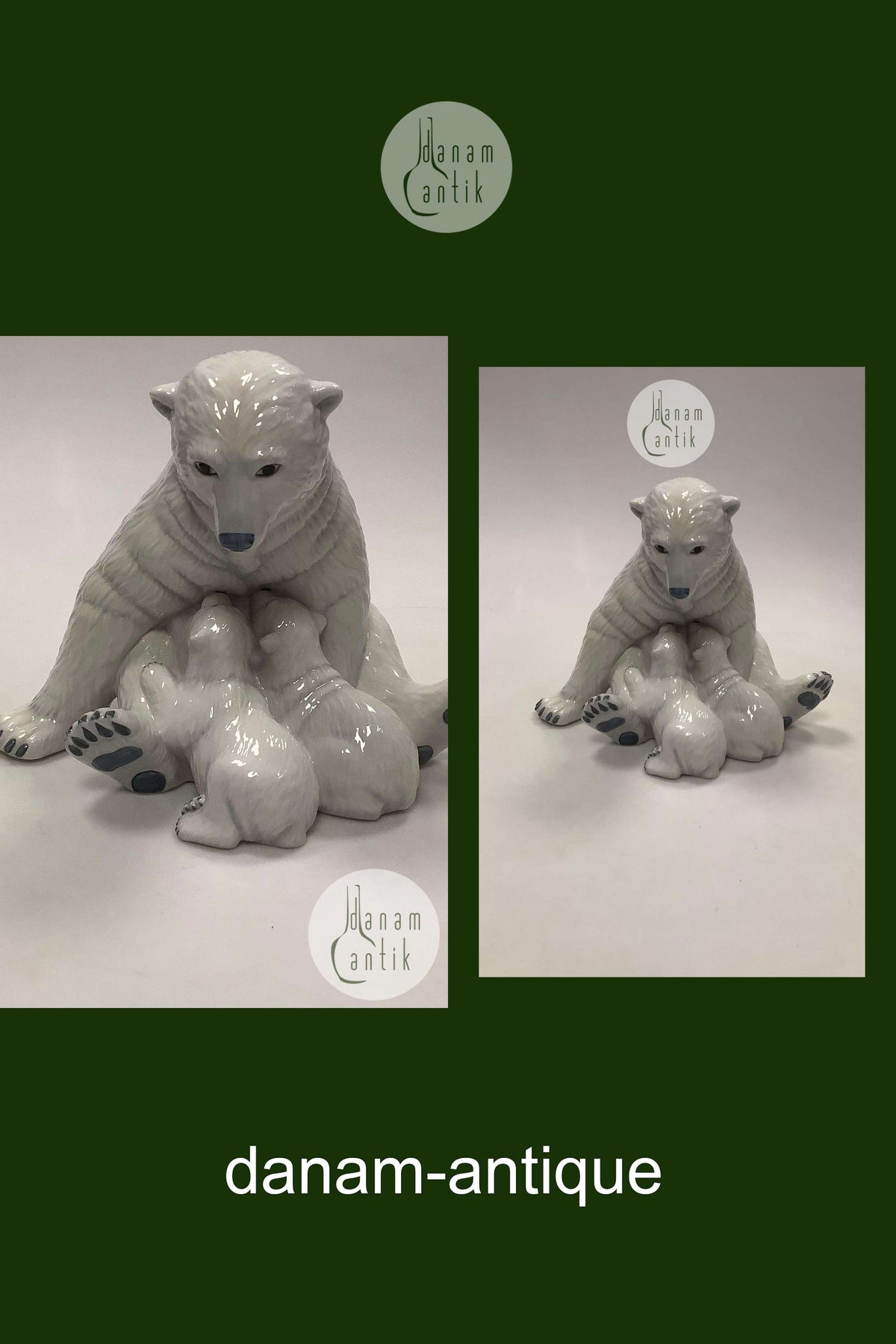 Royal Copenhagen Figurine Pan / Faune Sur Ours No 976