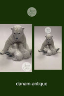 Royal Copenhagen Motherly Love Figur - Isbjørn med Unger No. 087