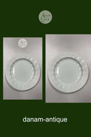 Royal Copenhagen Hvidt Blå Blomst Kantet Stort Fad No. 8544