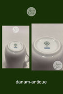 Royal Copenhagen Hvid Riflet kop med hank No 497