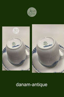 Royal Copenhagen Prinsesse Blå Høj Hankskop med underkop No 093