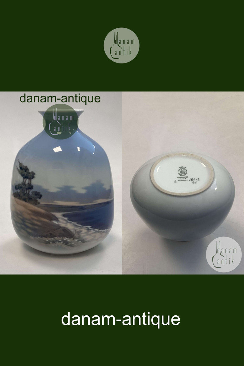 Lyngby Porcelæn Vase med Landskab No. 150-2/94