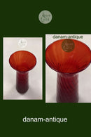 Rødt Hyacintglas Holmegaard / Kastrup / Fyens Glasværk