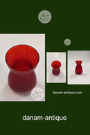 Rødt Hyacintglas Holmegaard / Kastrup / Fyens Glasværk