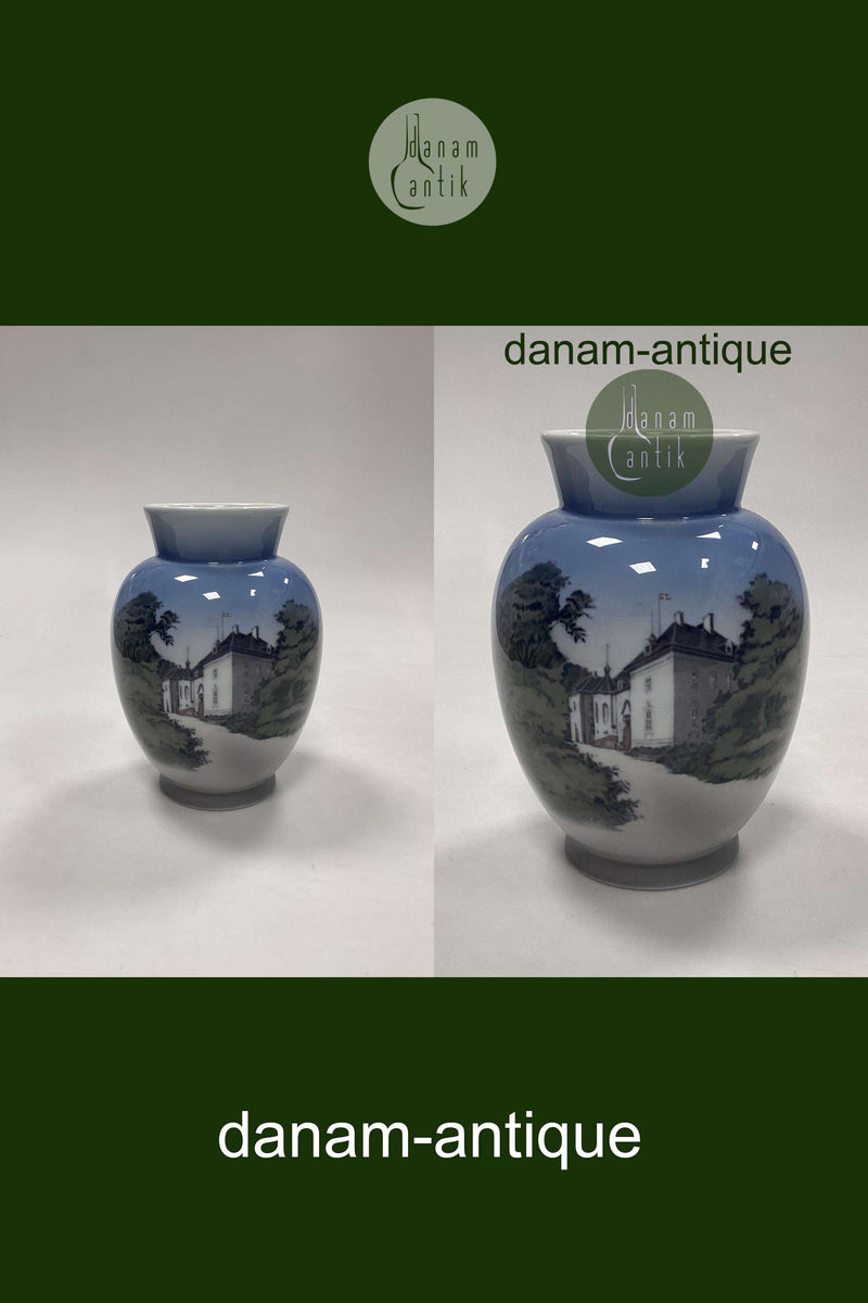 Royal Copenhagen Art Noveau Vase - Marselisborg Castle No. 4735