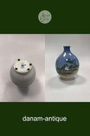 Royal Copenhagen Art Nouveau Vase med Bondegård No. 2894/1813