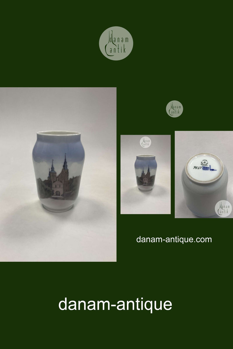 Royal Copenhagen Art Nouveau Vase - Rosenborg Castle No. 4567