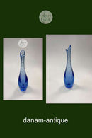 Holmegaard Lyseblå Duckling / Næb-Vase med Bobler