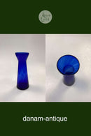 Cobalt blue Hyacinth Vase Holmegaard / Kastrup / Fyens Glasværk
