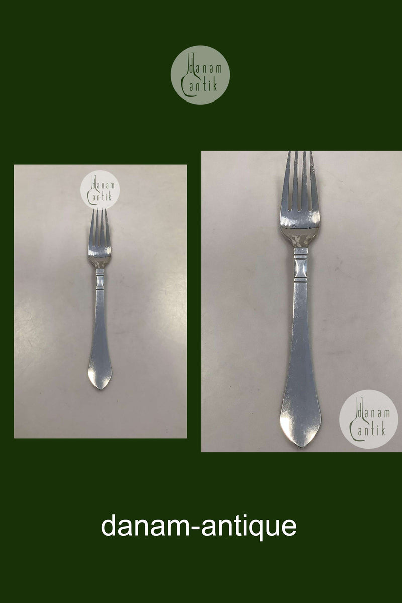 Georg Jensen Sterling Sølv Antik Middagsgaffel No. 002