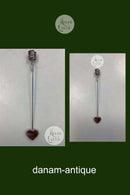 Georg Jensen Golden Christmas Lyseholder - Hjerte 1990 / Palladium