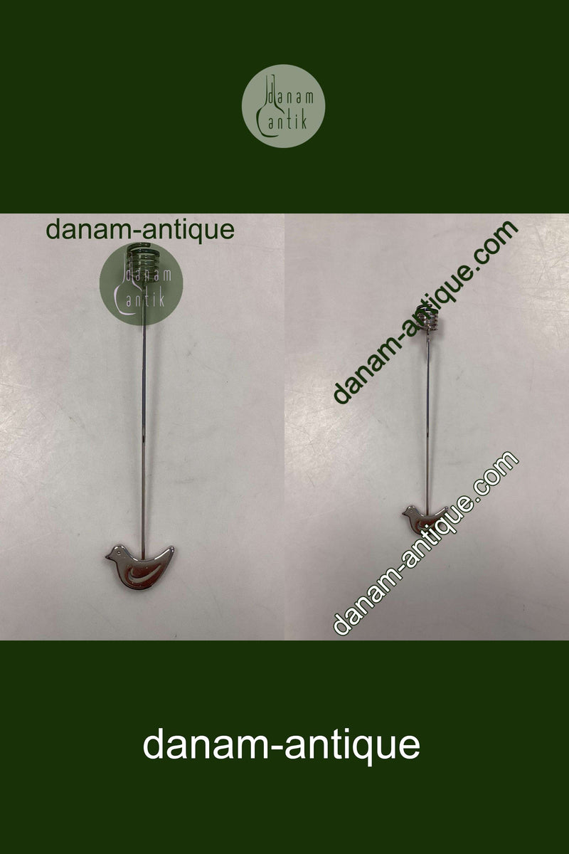 Georg Jensen Golden Christmas Lyseholder - Fugl 1991 / Palladium