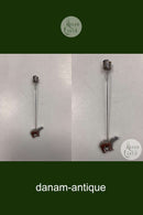 Georg Jensen Golden Christmas Candle Holder - Polar Bear 1997 / Palladium