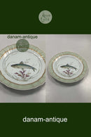 Royal Copenhagen Grøn Fisketallerken No 919/1710 med Clupea pilchcardus