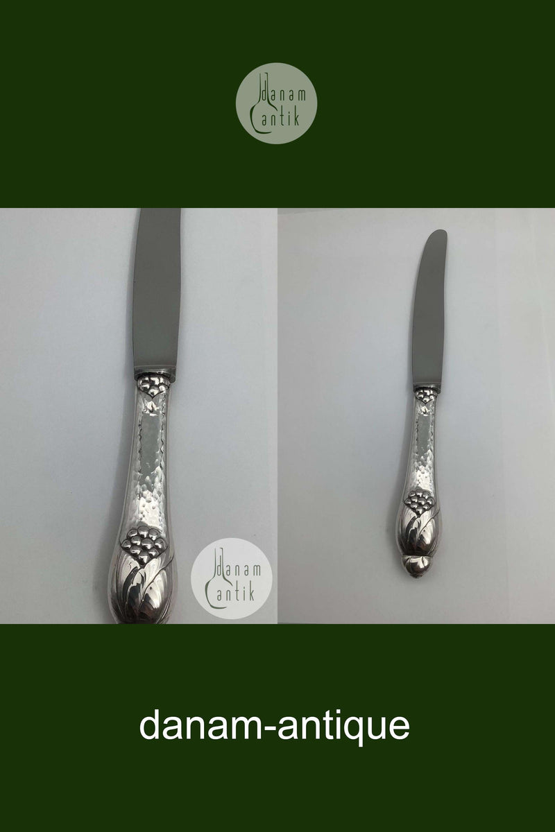 Evald Nielsen No 6 Sølv Middagsknive