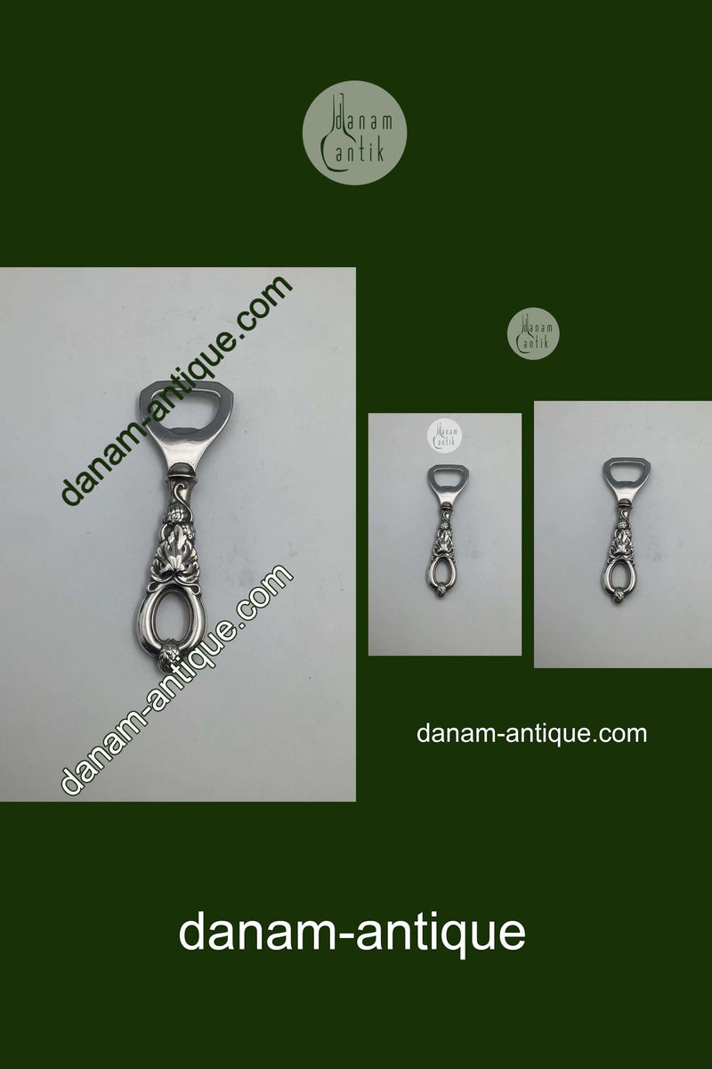 Dansk Sølv Oplukker med humle ornamentik