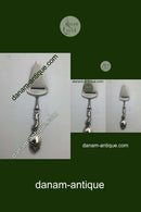 Danish Silver Cheese slicer with ornamentation