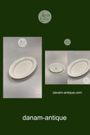 Royal Copenhagen Ursula oval Tallerken i Hvid No. 621