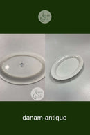 KÄHLER Ursula oval Tallerken i Hvid No. 621