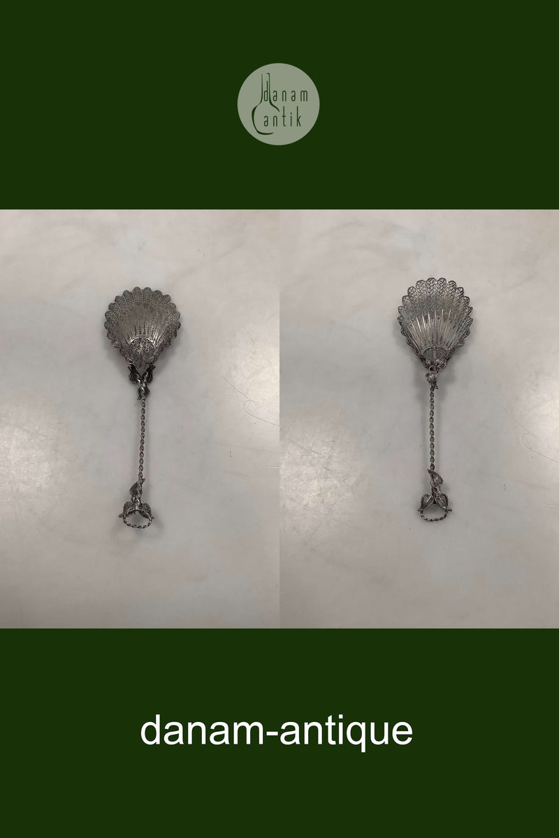 Filigran Sølvske med ornamentik