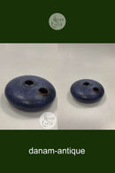 Moderne Knabstrup Moonfrog Cobolt Vase af Kirsten Günther