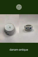 Bing og Grøndahl Hvid Demeter / Kornblomst Sukkerskål u. låg No. 94