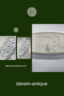 Royal Copenhagen Musselmalet Riflet Stort aflangt Fiskefad No. 105