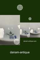 Royal Copenhagen Stel No 93 Hvid Halvblonde m. Blomster og Guldkant Rundt Servingsfad 32,3cm / 12.72 inch