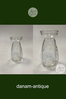 Klart Hyacintglas med bladdekoration