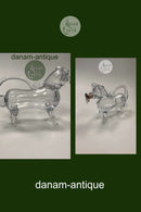 Holmegaard Snapsehund i klart glas