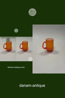 Holmegaard Palet / Carnaby Orange Glas Krus