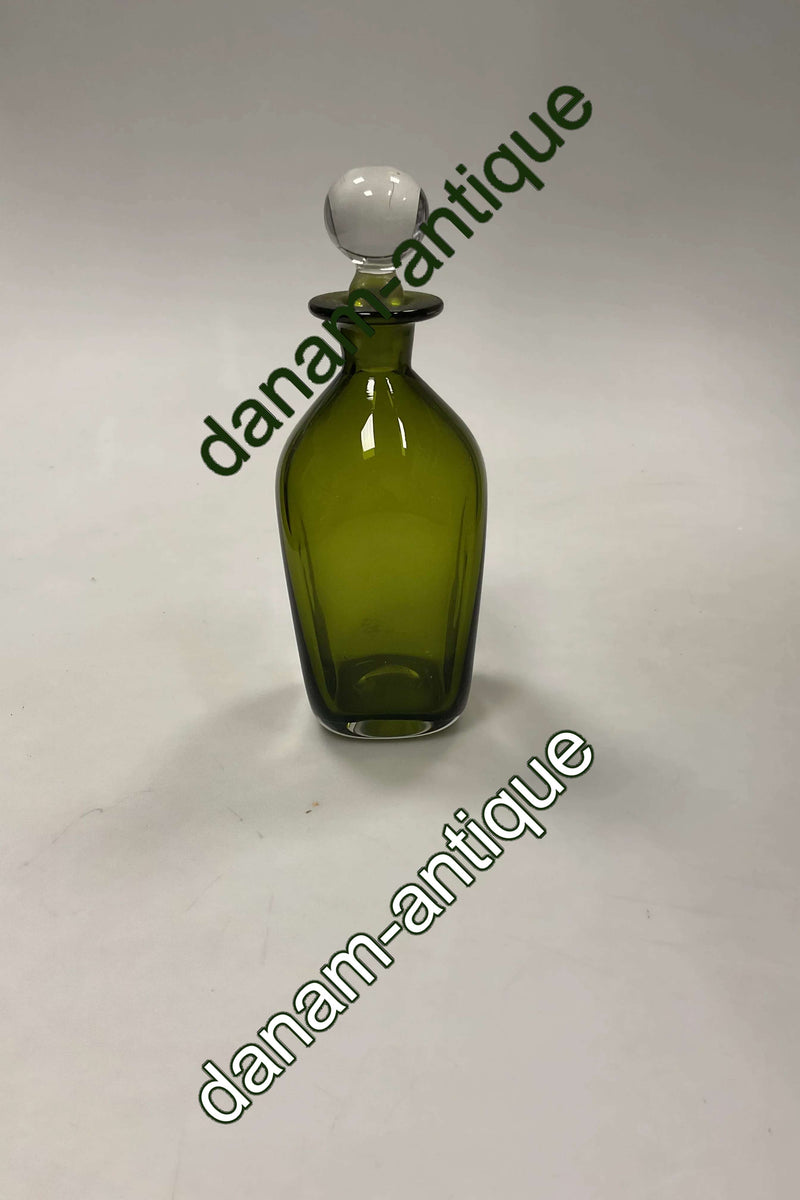 Holmegaard Grøn Glas Karaffel med Låg