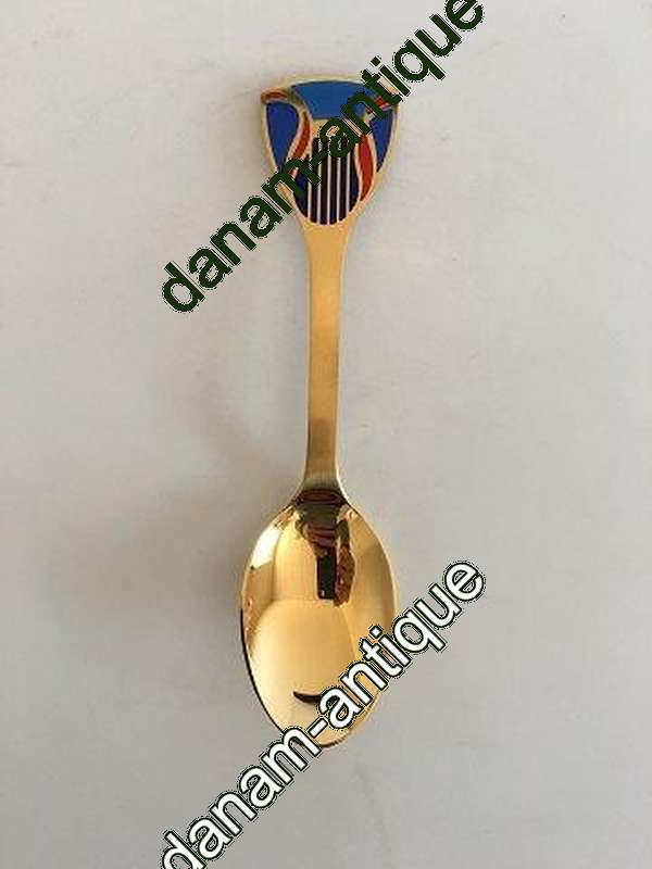 A. Michelsen 2007 Juleske Forgyldt Sterling Sølv og Emalje