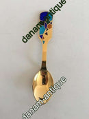 A. Michelsen Juleske 1990 Forgyldt Sterling Sølv og Emalje