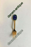 A. Michelsen 1987 Julegaffel Forgyldt Sterling Sølv med emalje