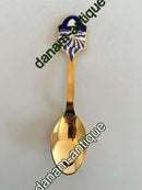 A. Michelsen Juleske 1986 Forgyldt Sterling Sølv med Emalje