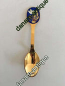 A. Michelsen 1985 Juleske Forgyldt Sterling Sølv med emalje