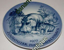 Royal Copenhagen Hippopotamus Plate from 1977
